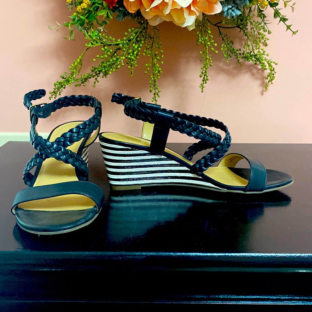 Talbots Leather Wedge Sandals